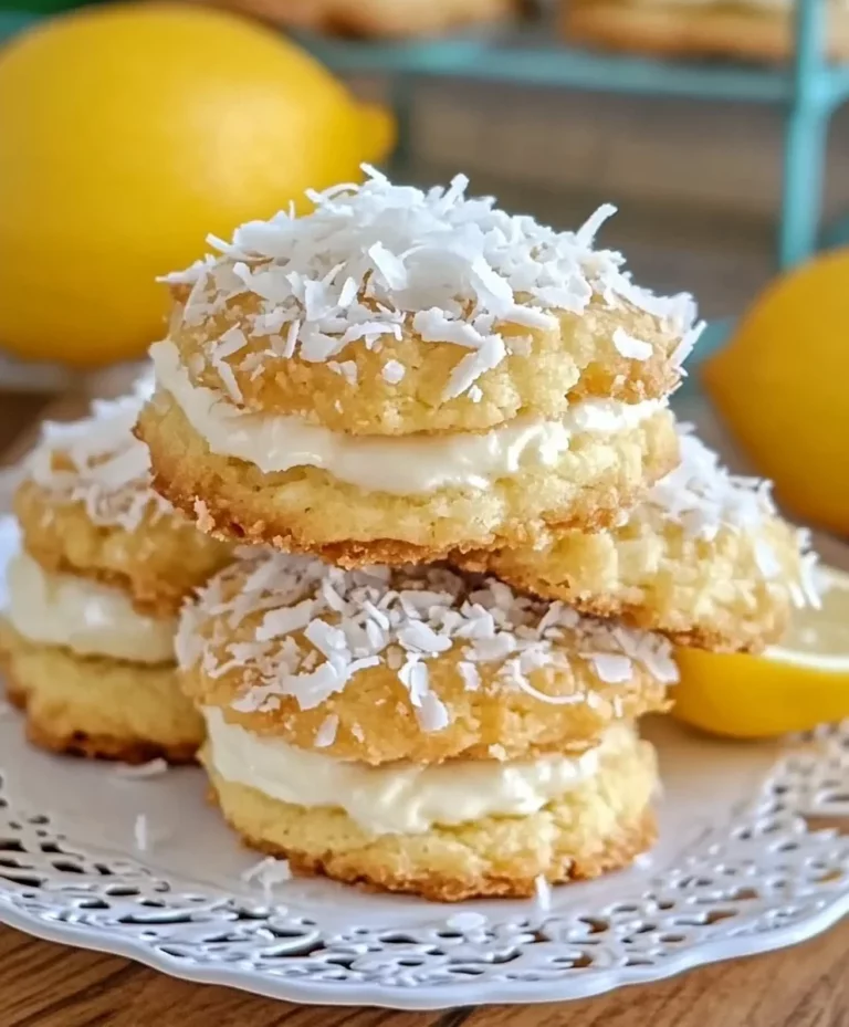 Lemon Coconut Cheesecake Cookies