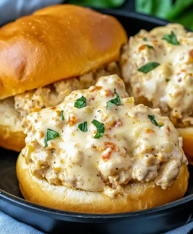 Chicken Alfredo Sloppy Joes