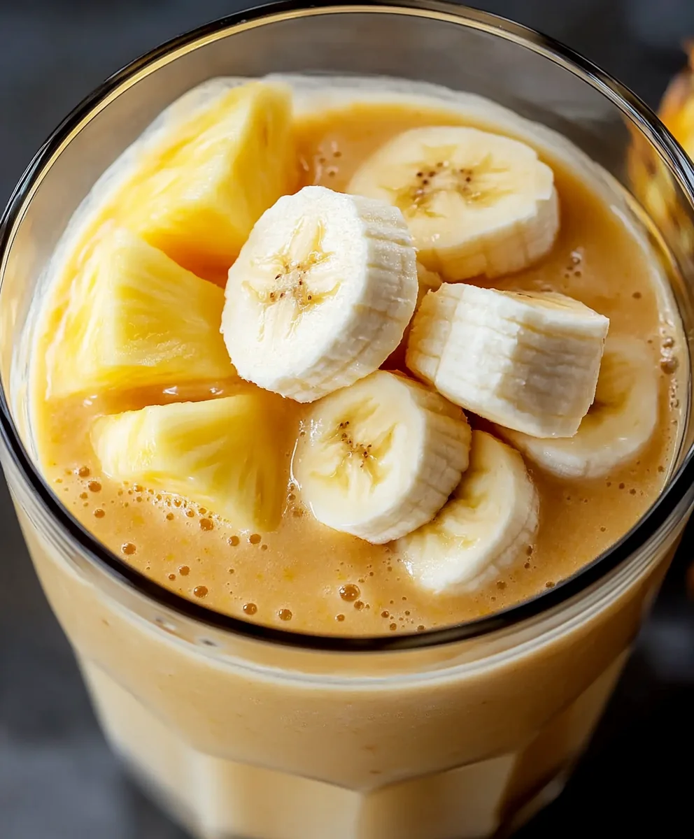 Pineapple and Banana Smoothie