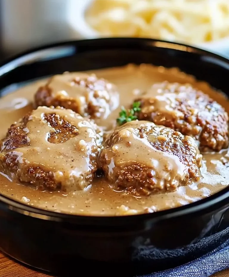 Slow Cooker Salisbury Steak