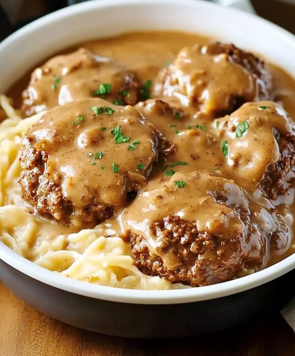 Slow Cooker Salisbury Steak