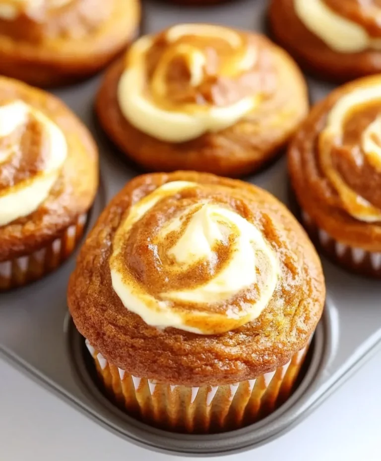 Pumpkin Cream Cheese Swirl Muffins