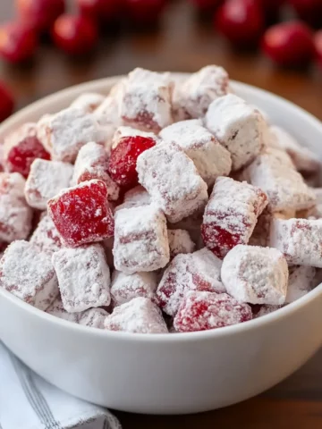 Cherry Cheesecake Puppy Chow