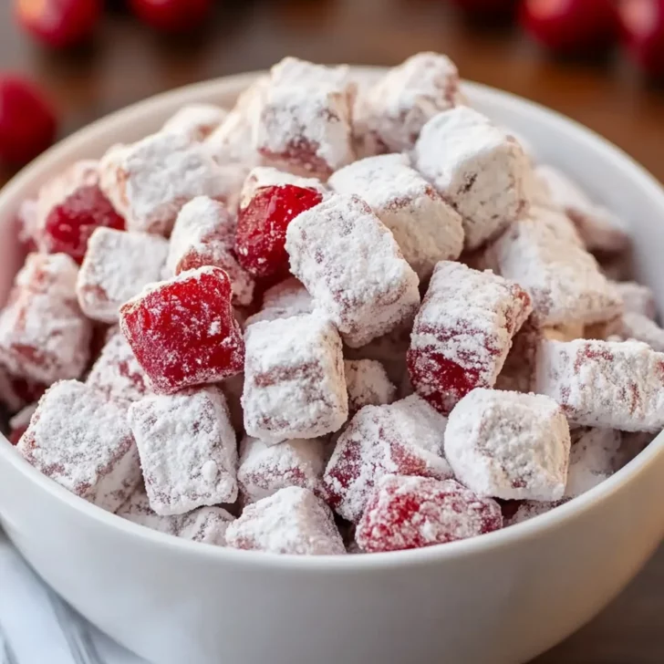 Cherry Cheesecake Puppy Chow