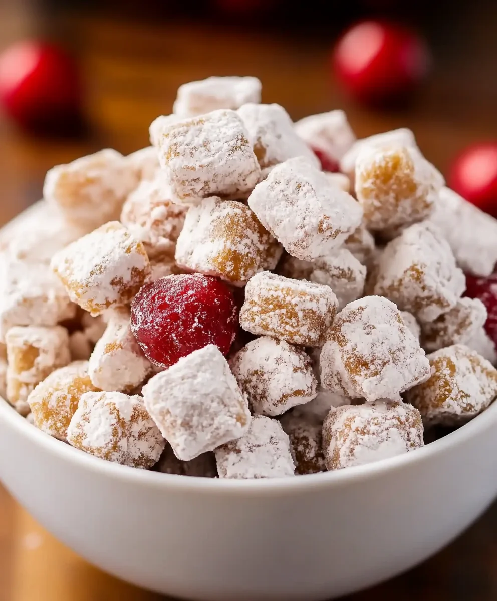 Cherry Cheesecake Puppy Chow