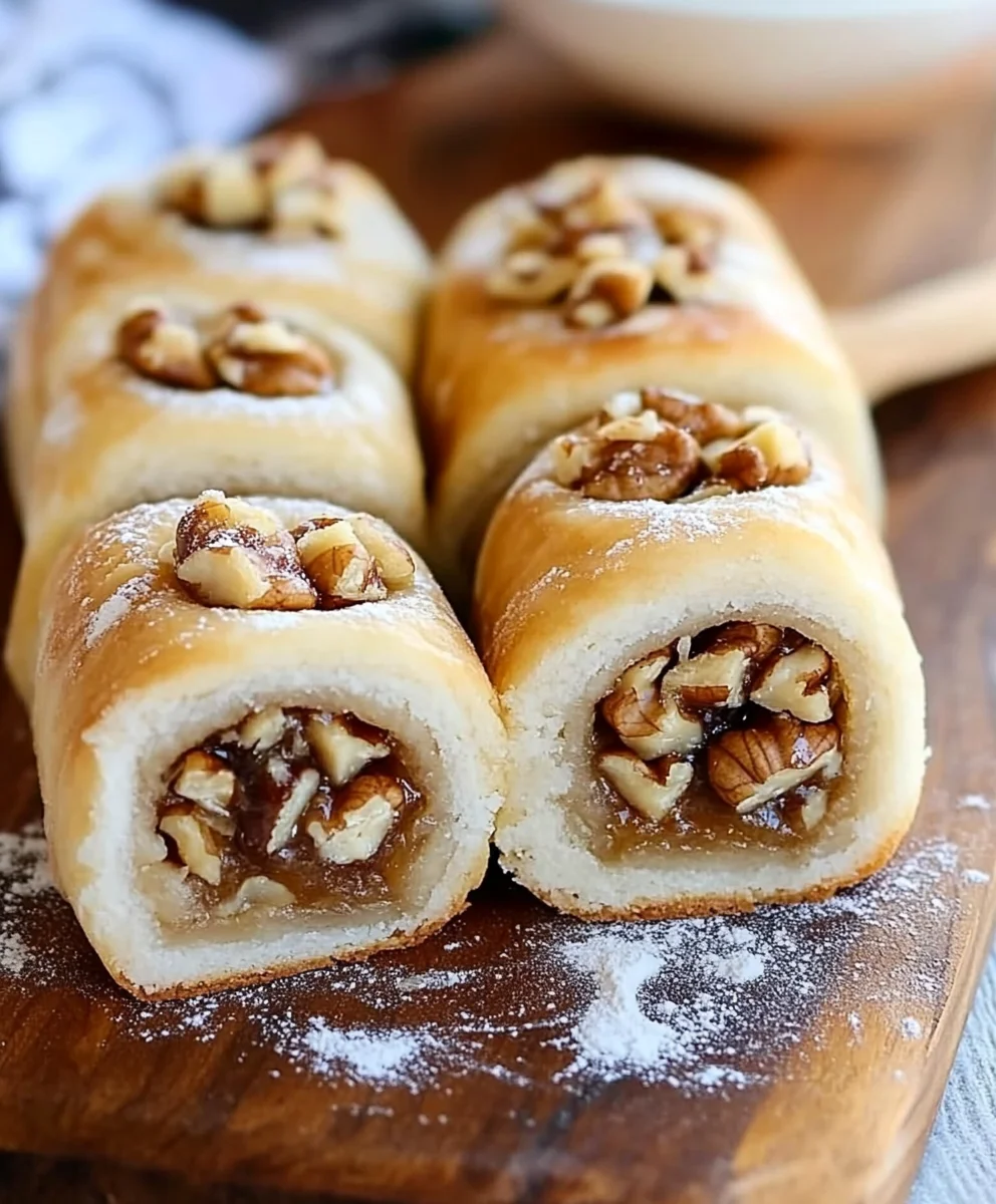 Italian Nut Roll Cookies