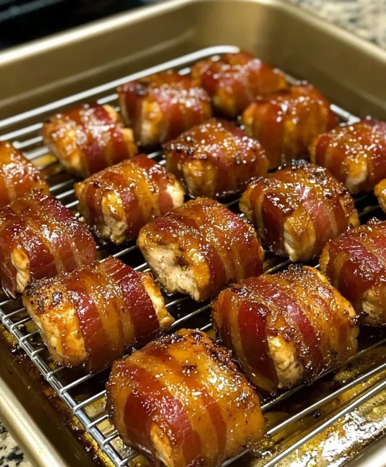 Maple Glazed Bacon Chicken Bites