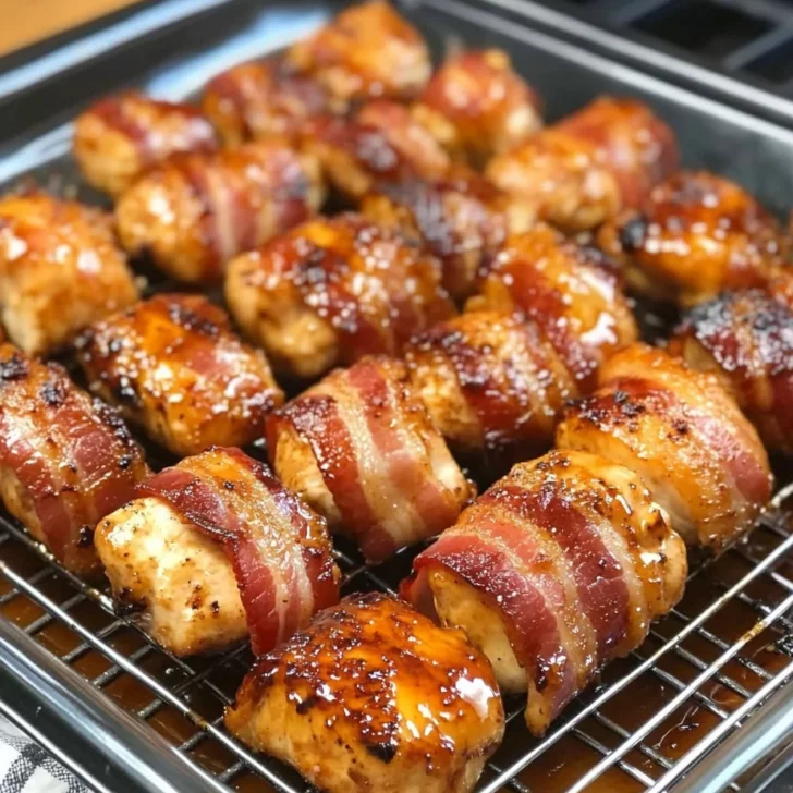 Maple Glazed Bacon Chicken Bites