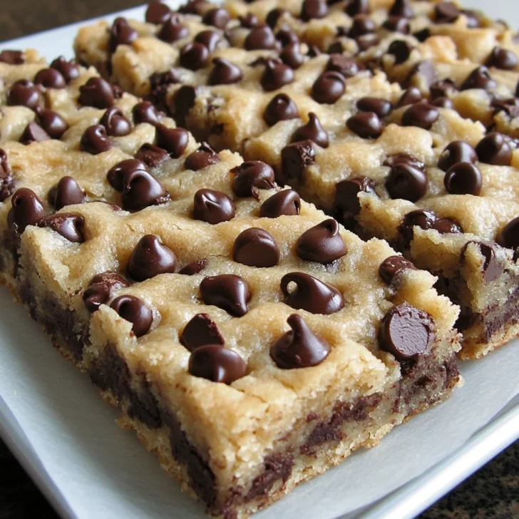 Chewy Chocolate Chip Cookie Bars