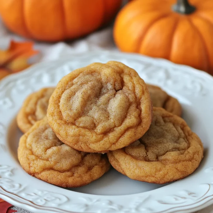 Chewy Pumpkin Snickerdoodle Cookies