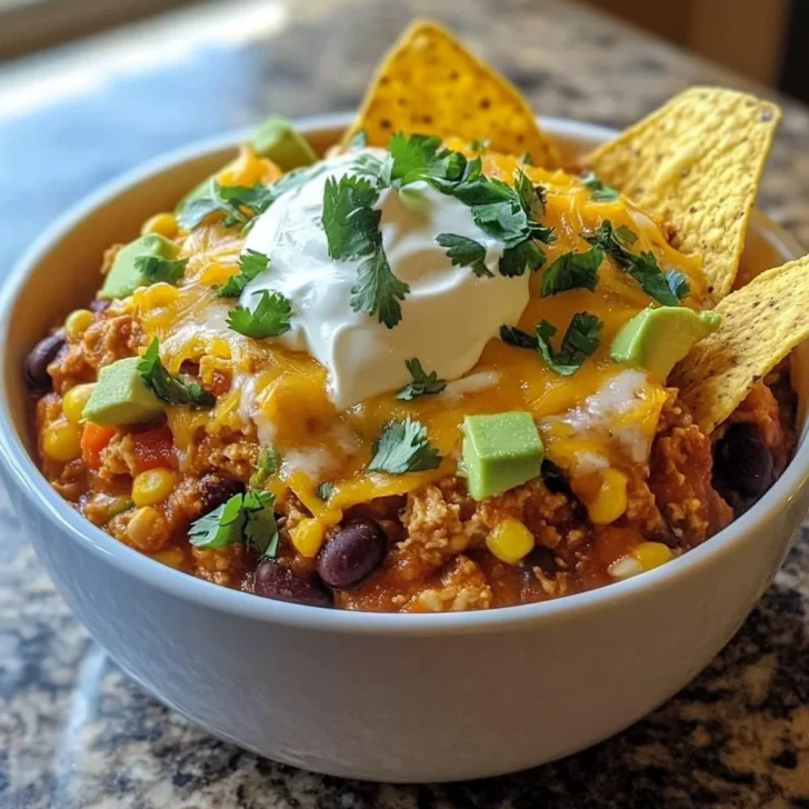 Chicken Taco Casserole