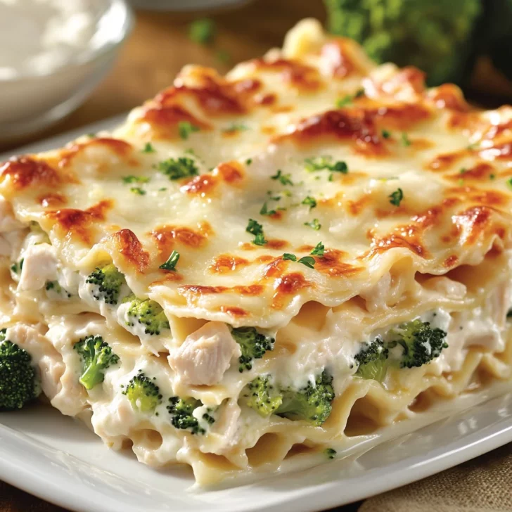 Chicken and Broccoli Lasagna
