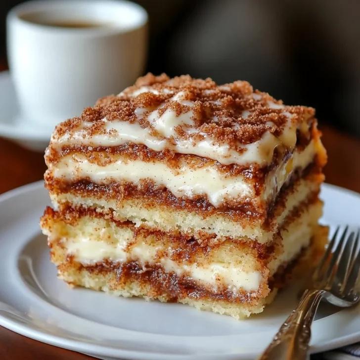 Delicious Cinnamon Roll Cake