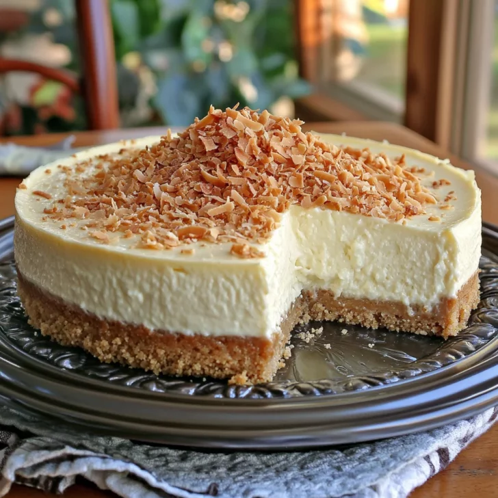 Easy Coconut Cheesecake