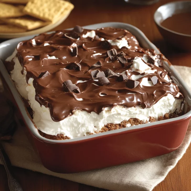 Easy No-Bake Chocolate Eclair Cake