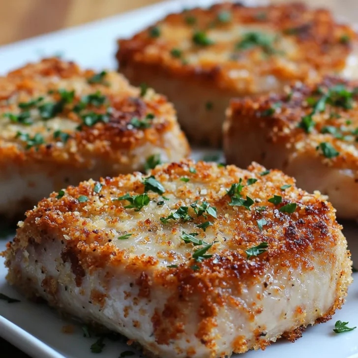 Parmesan Baked Pork Chops