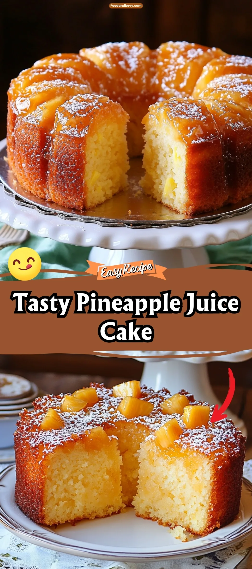 Tasty Pineapple Juice Cake
