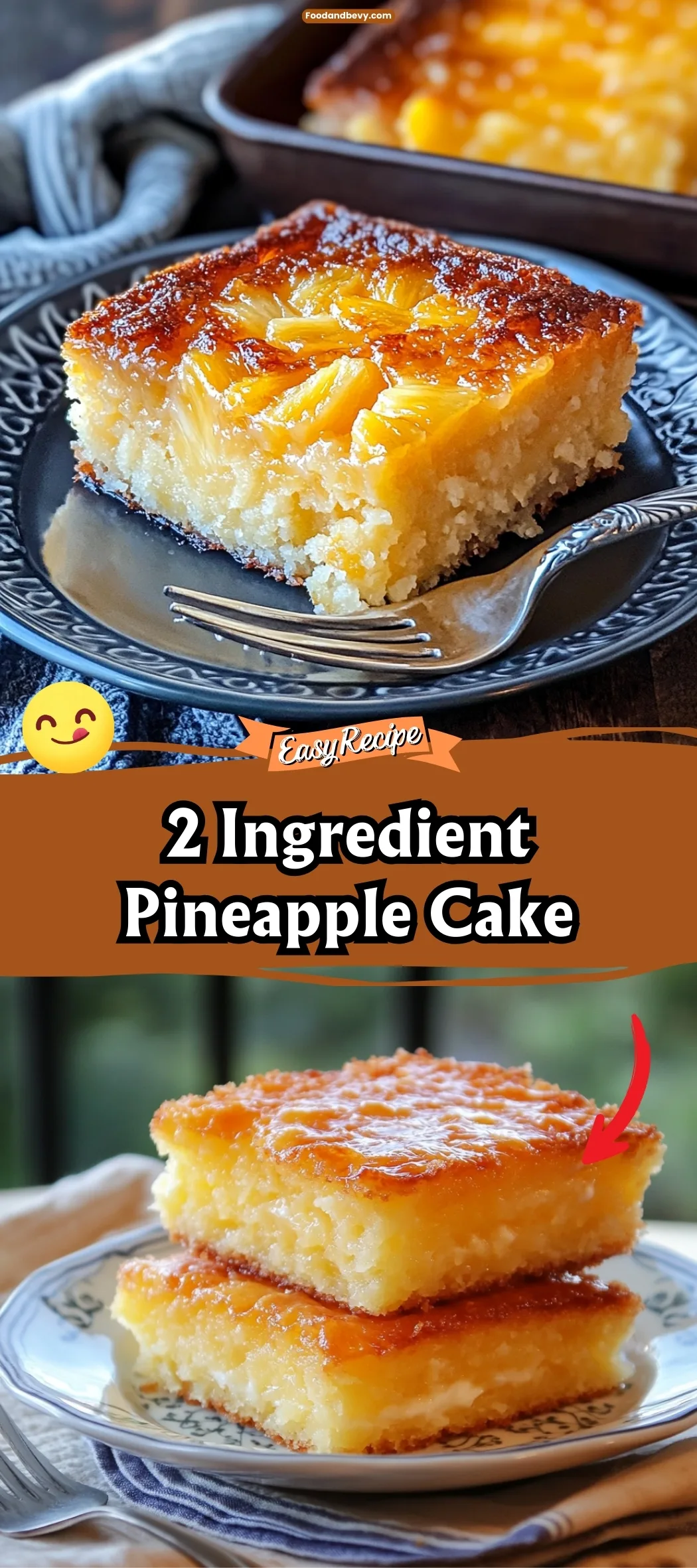 2 Ingredient Pineapple Cake