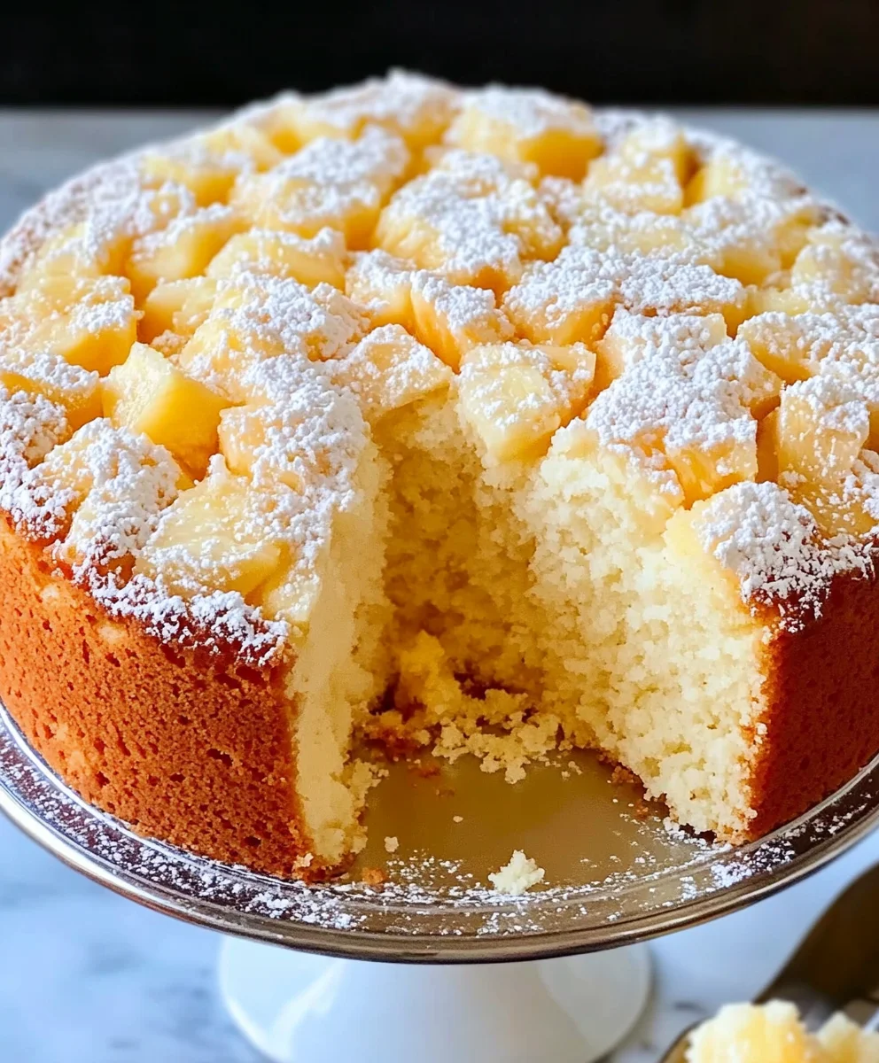 Tasty Pineapple Juice Cake
