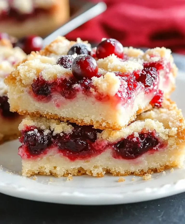Cranberry Shortbread Bars