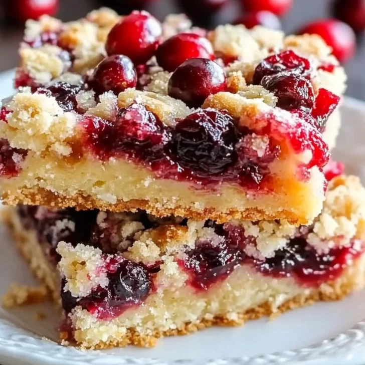 Cranberry Shortbread Bars