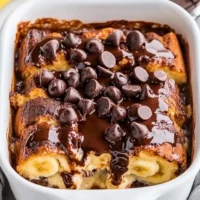 Chocolate Banana Bread Pudding