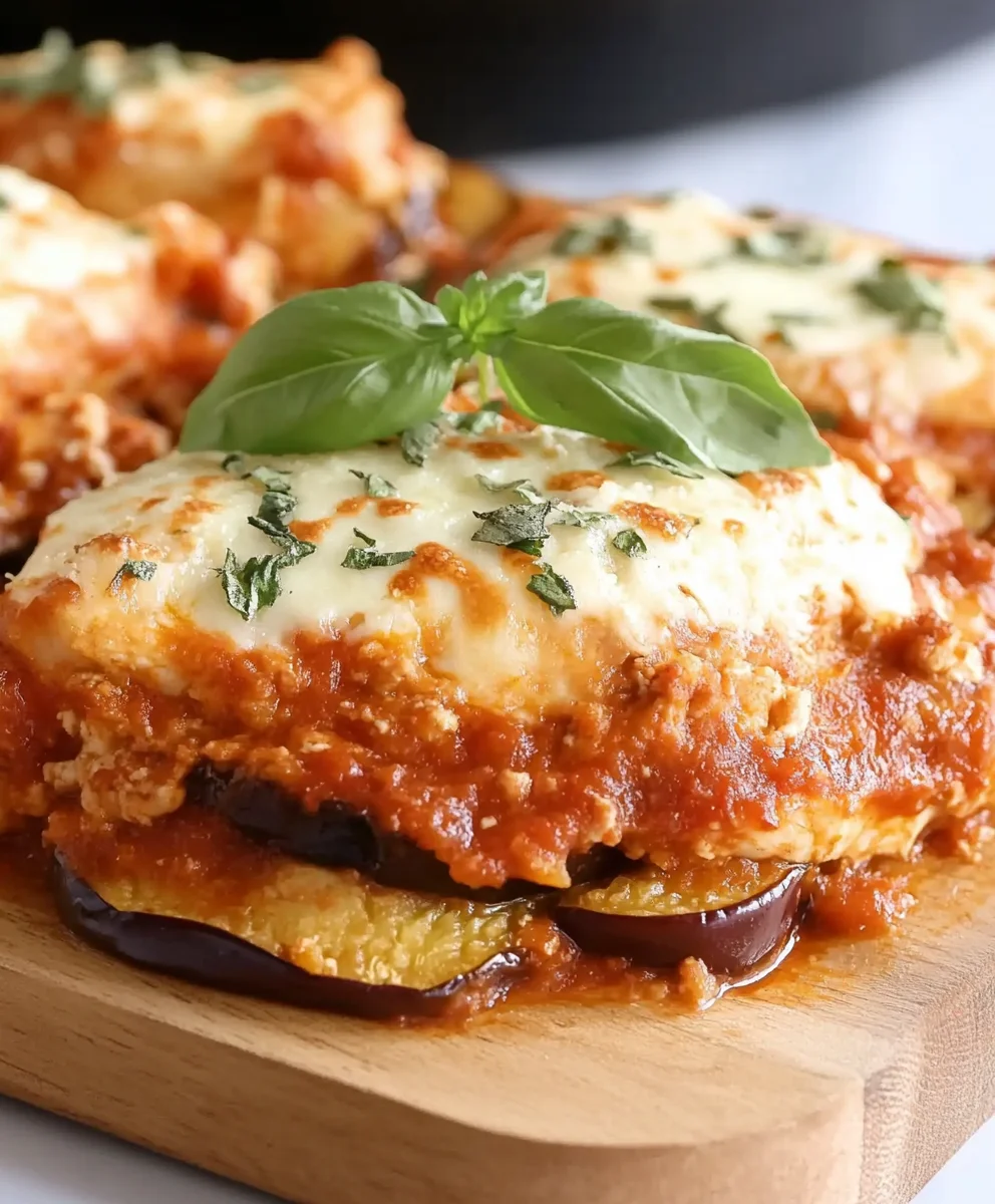 Lightened Chicken And Eggplant Parmesan