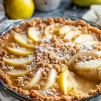 Tasty Fresh Pear Crumble Pie