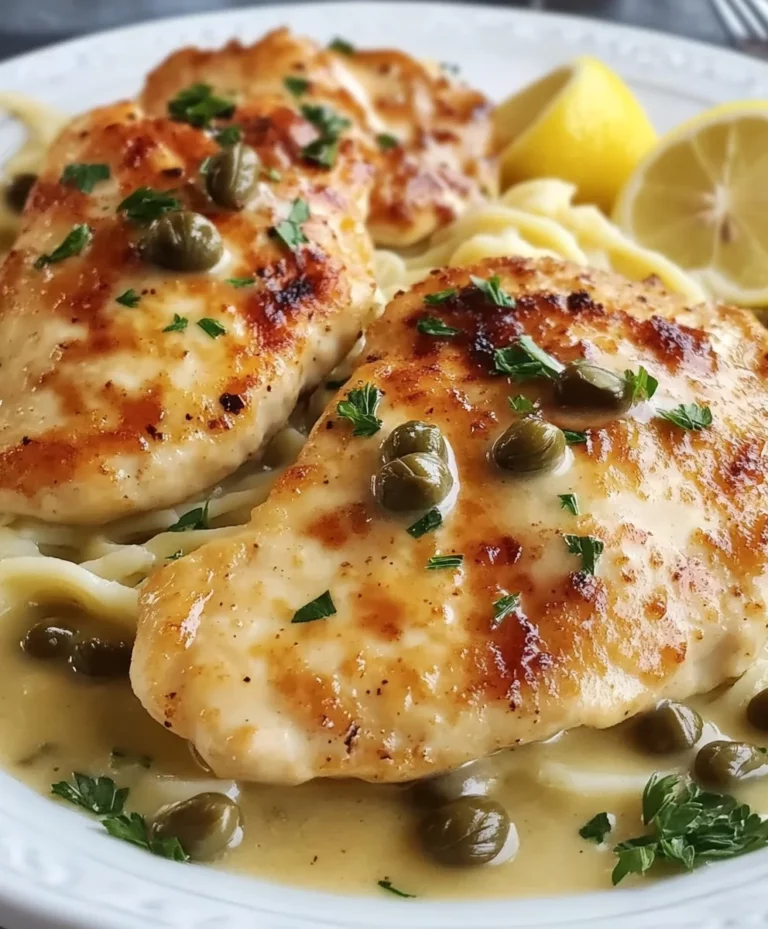 Chicken Piccata With Lemon Sauce