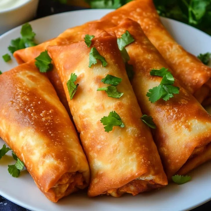 Chicken Chimichangas With Sour Cream Sauce