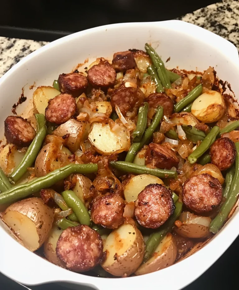 Sausage Green Bean Potato Casserole