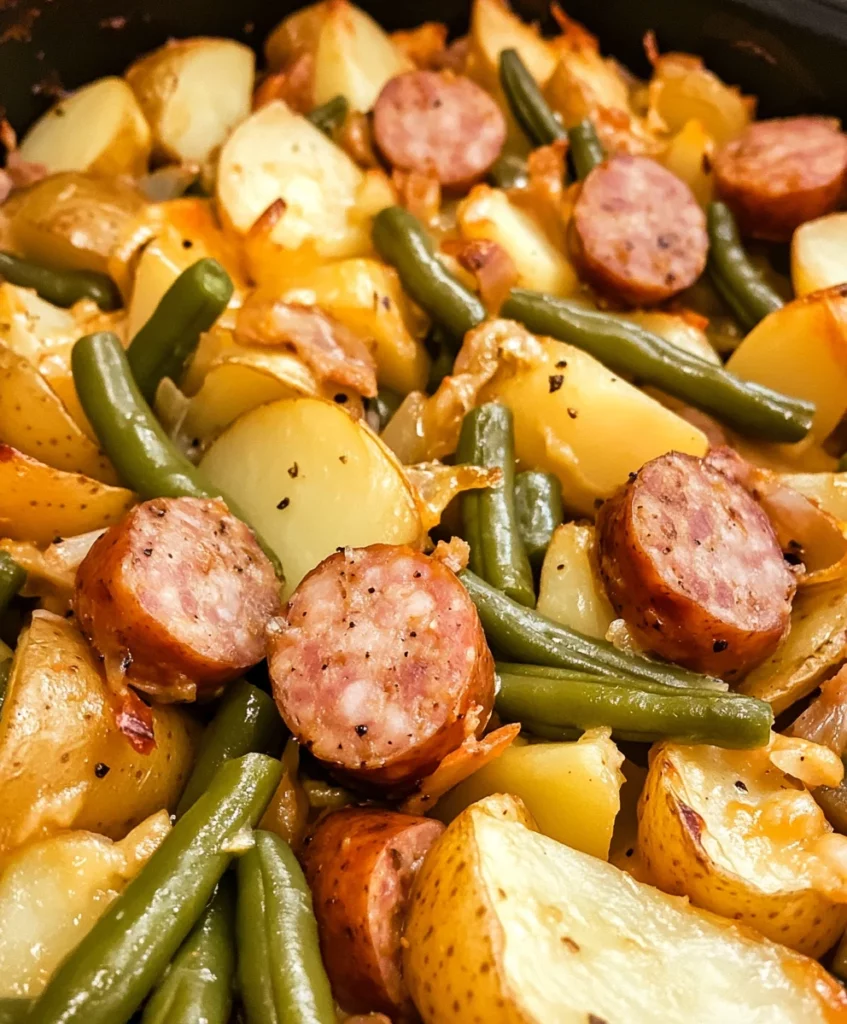 Sausage Green Bean Potato Casserole