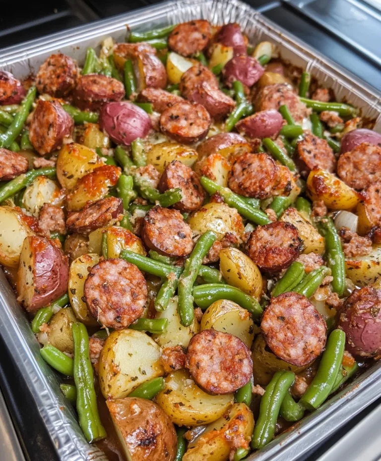 Sausage Green Bean Potato Casserole