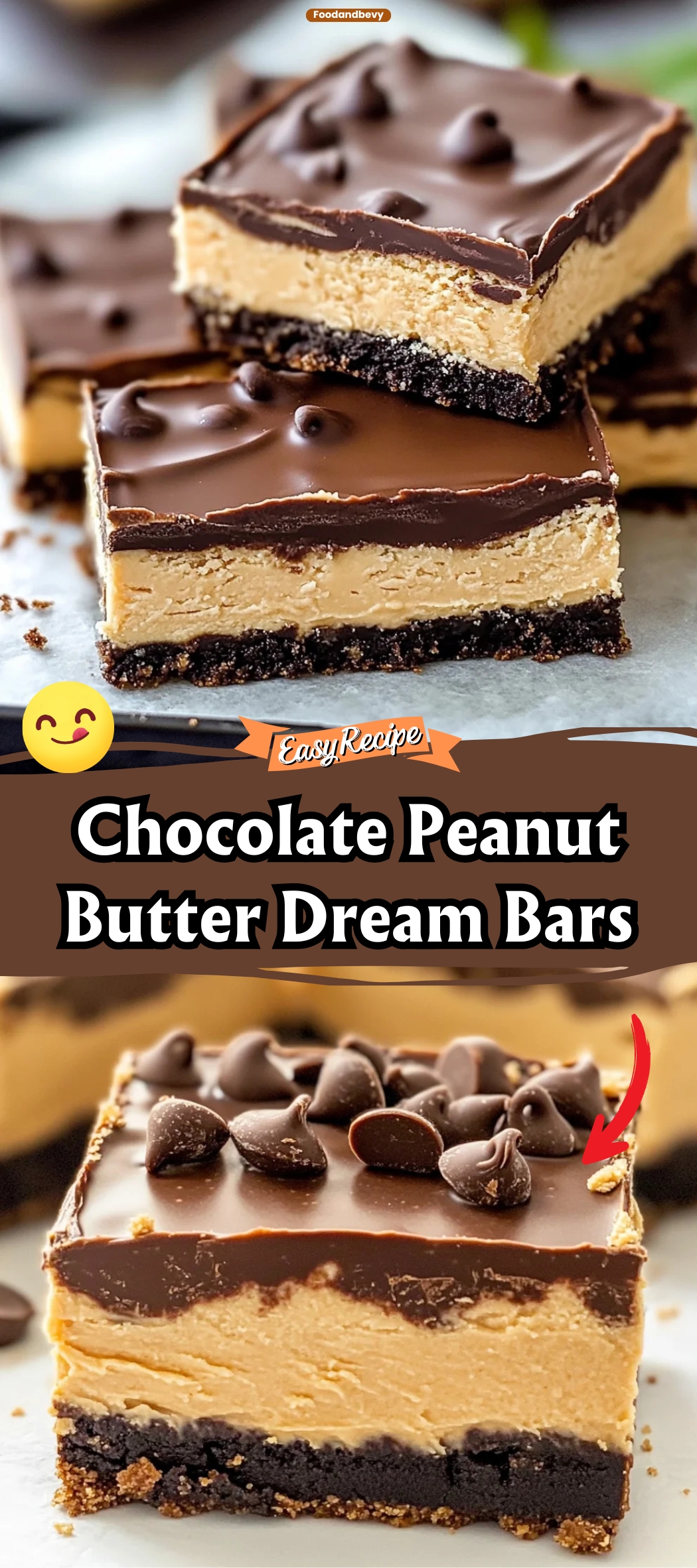 Chocolate Peanut Butter Dream Bars
