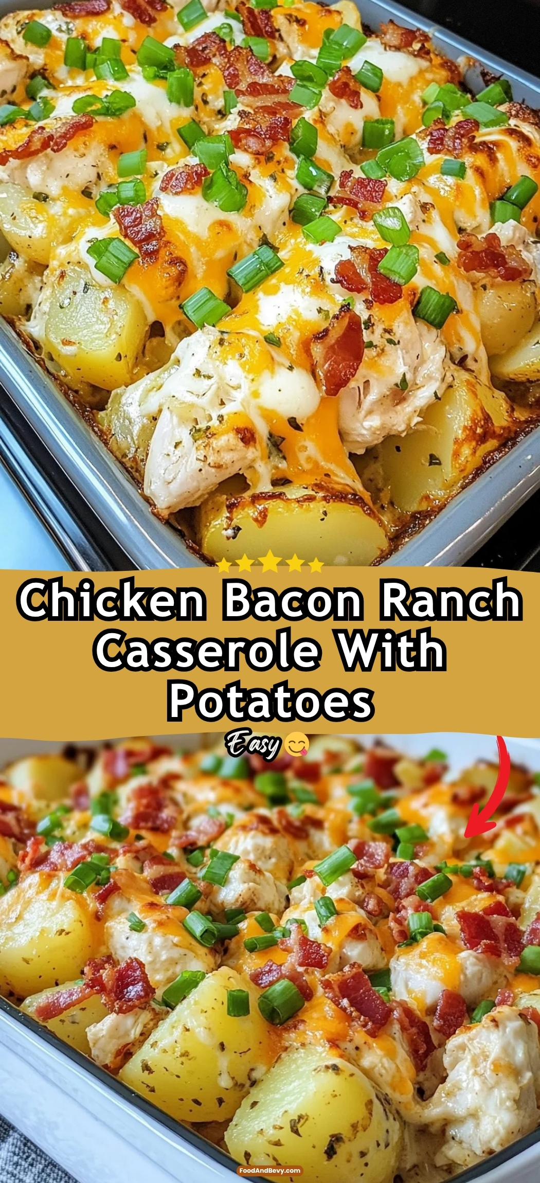 Chicken Bacon Ranch Casserole With Potatoes