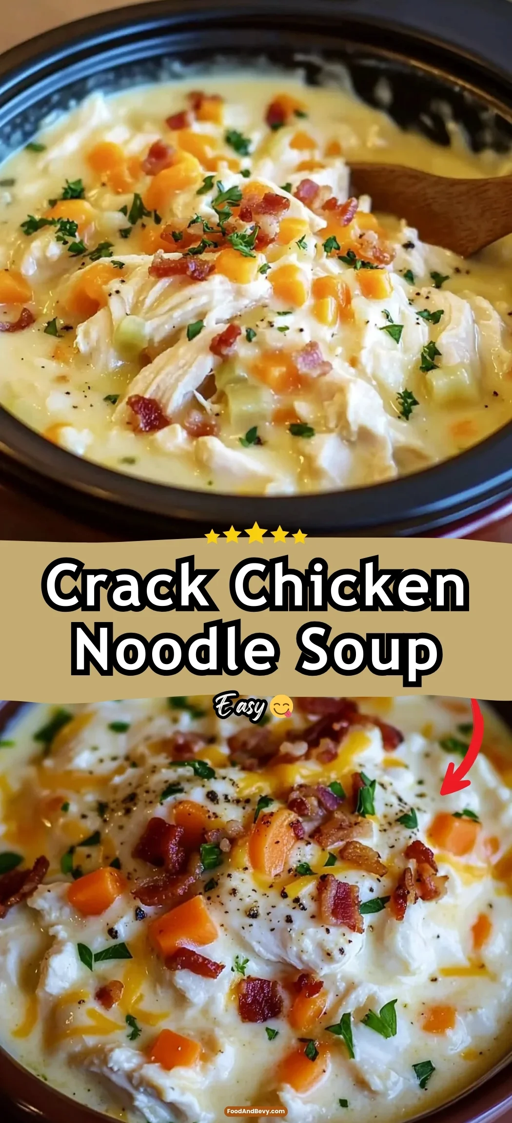 Crack Chicken Noodle Soup