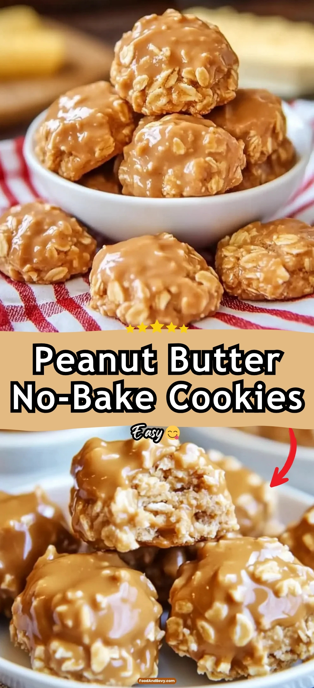 Peanut Butter No-Bake Cookies