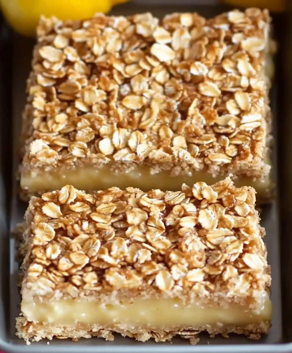Oatmeal Lemon Cream Bars