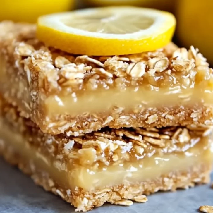 Oatmeal Lemon Cream Bars
