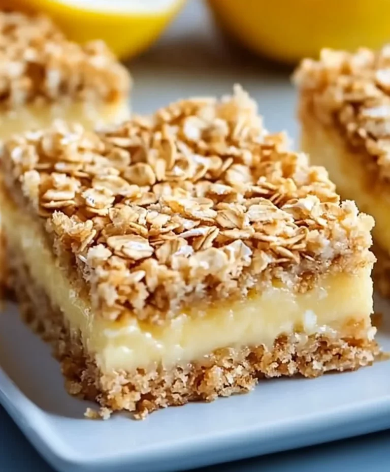 Oatmeal Lemon Cream Bars