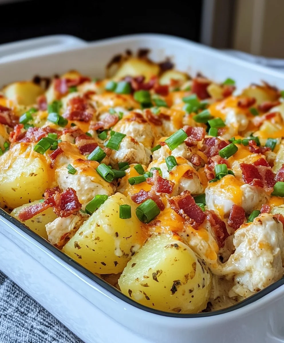 Chicken Bacon Ranch Casserole With Potatoes