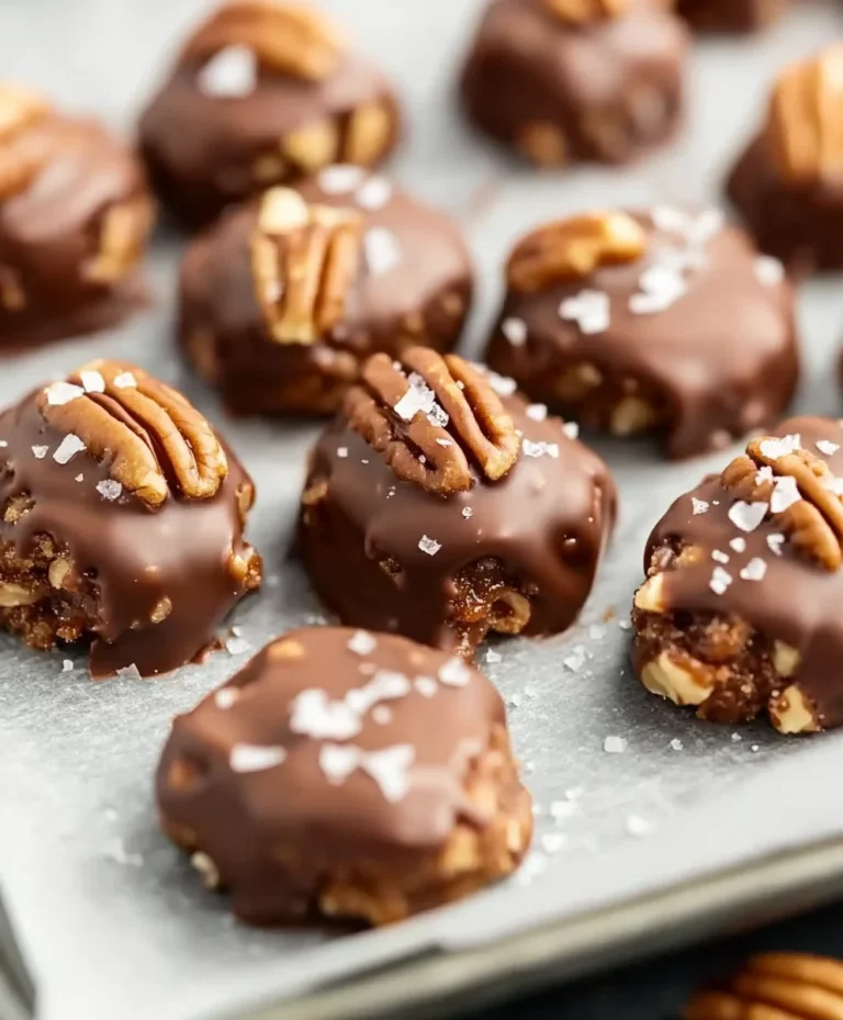 Chocolate Pecan Turtle Clusters