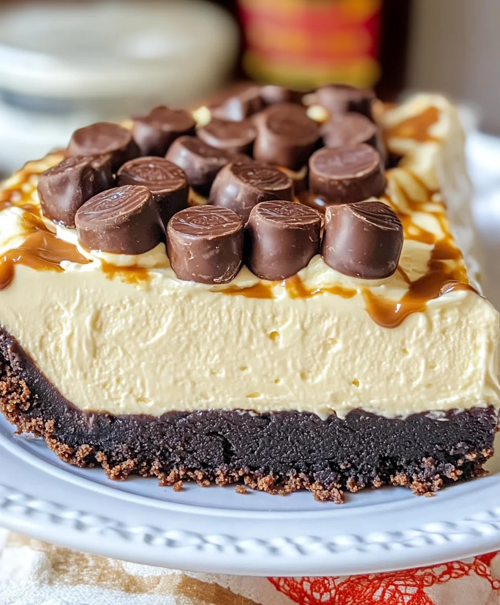 No-Bake Reese’s Peanut Butter Cups Pie
