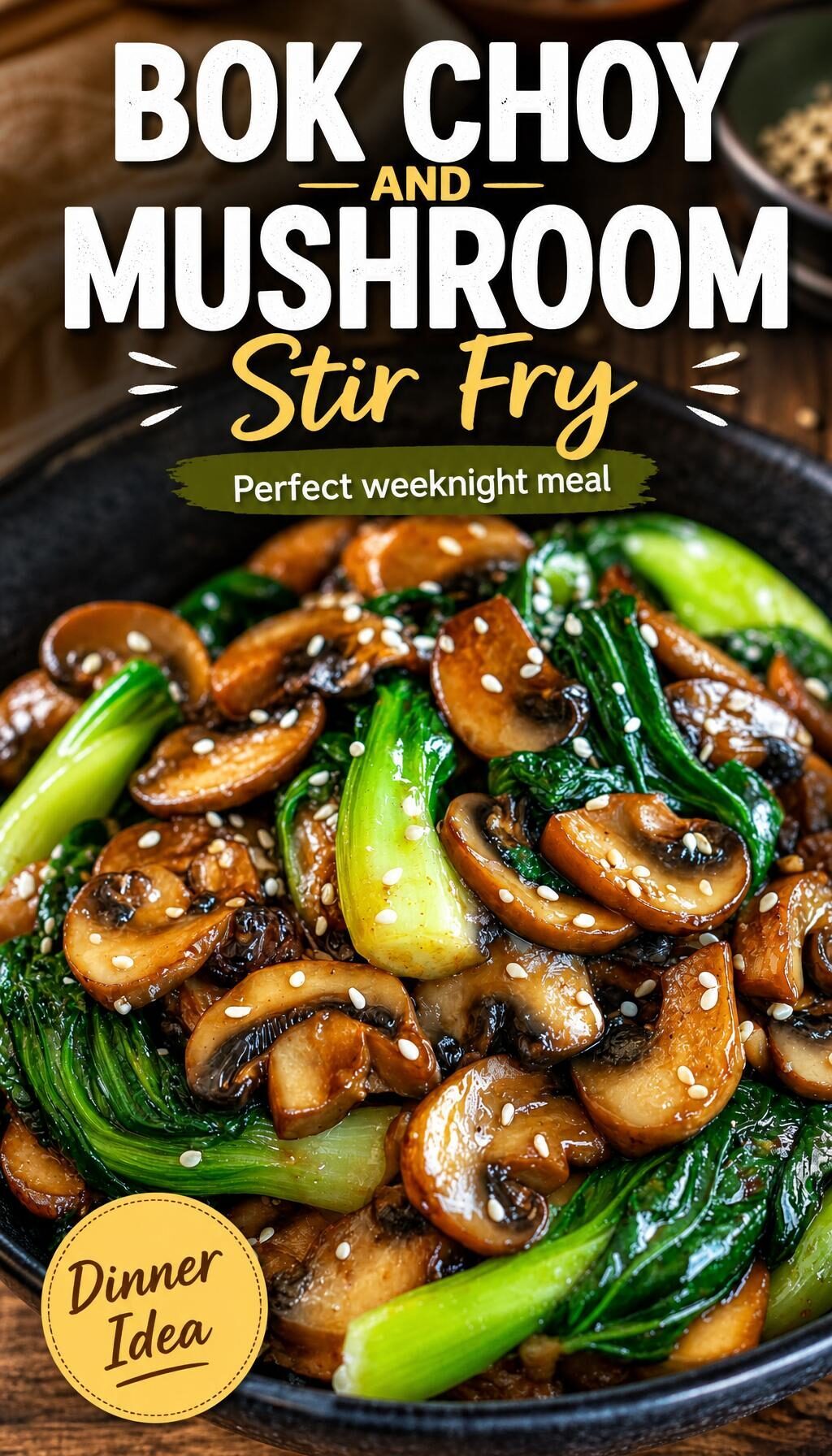 Bok Choy and Mushroom Stir Fry
