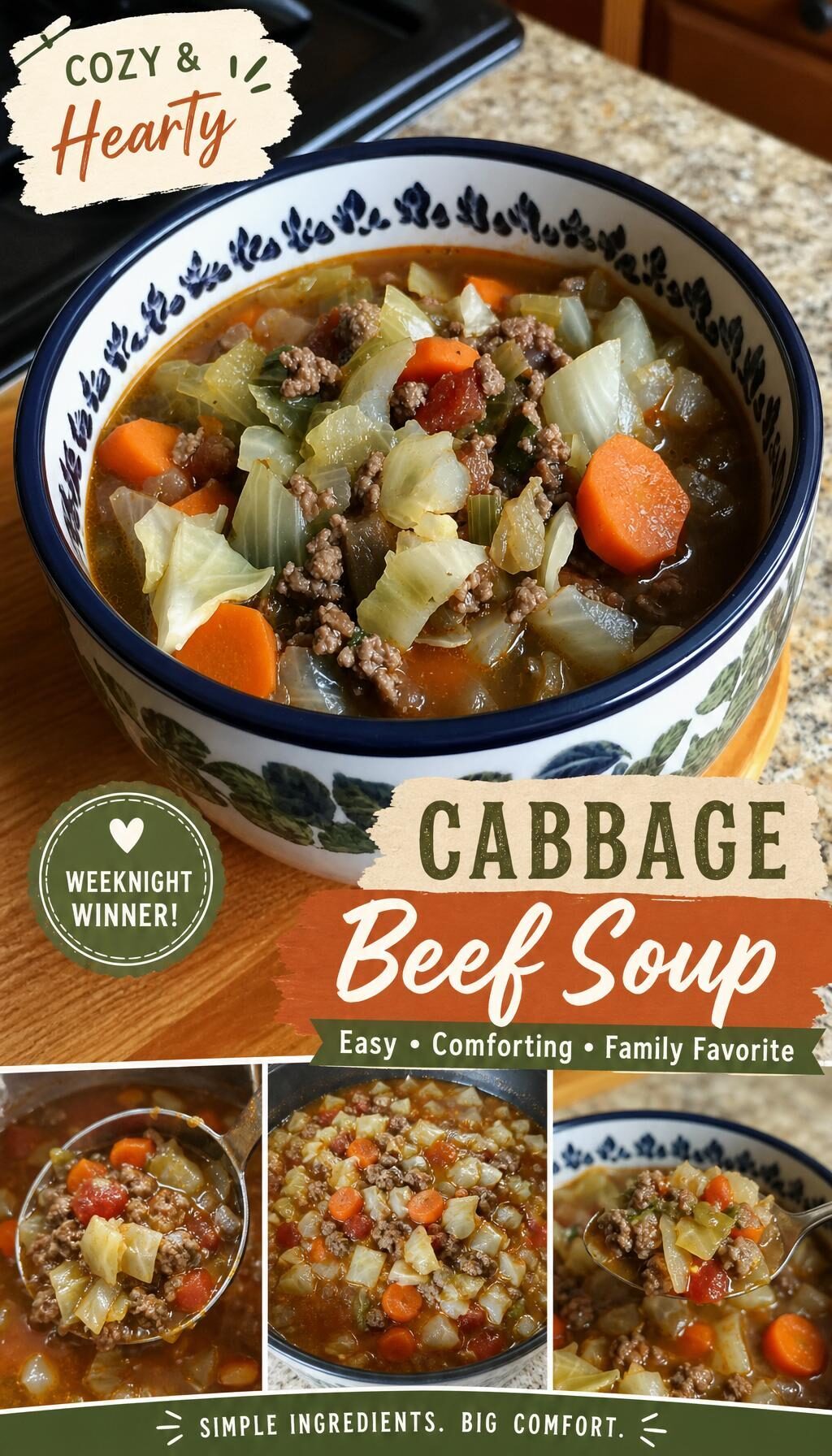 Cabbage Soup with Ground Beef