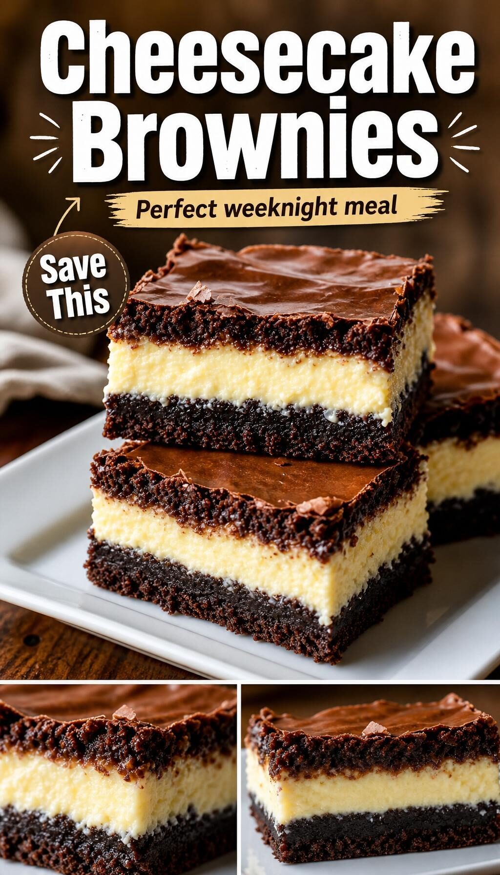 Cheesecake Brownies
