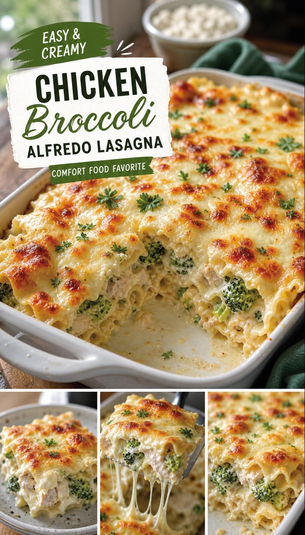 Chicken and Broccoli Lasagna