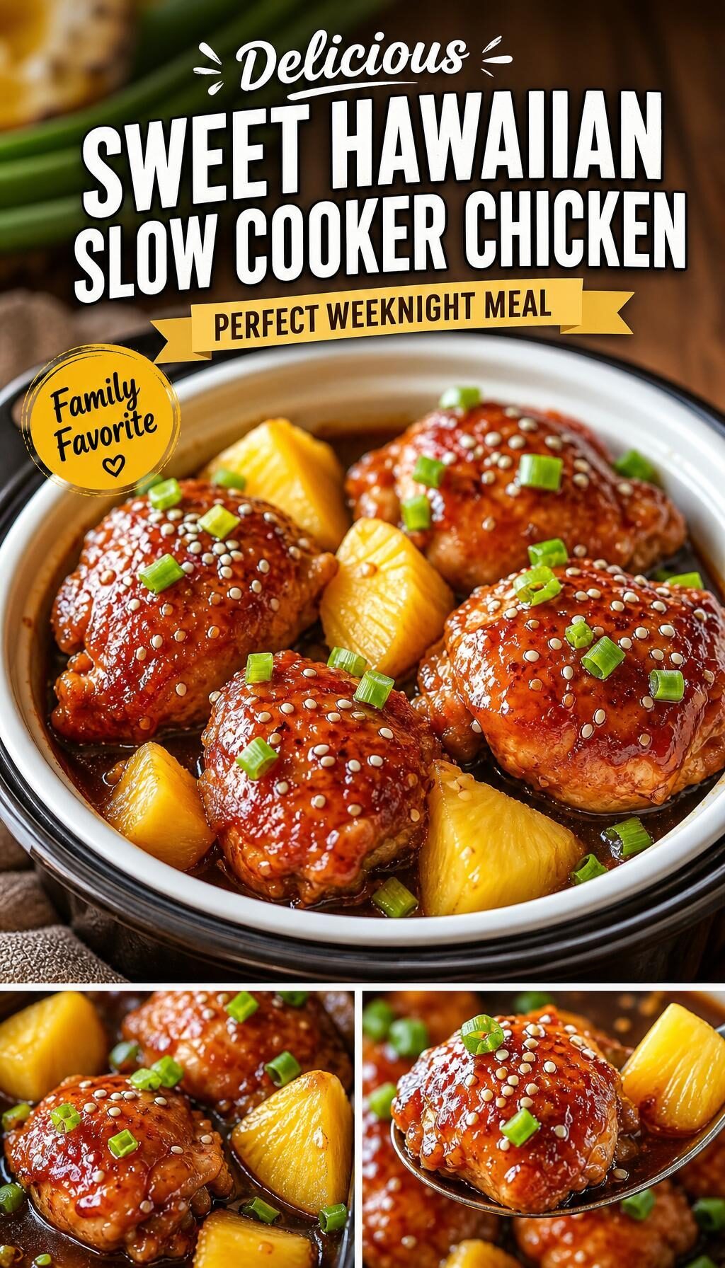Delicious Sweet Hawaiian Slow Cooker Chicken