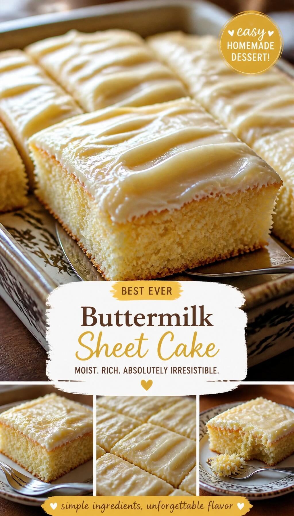 Easy 3 Ingredients Cake
